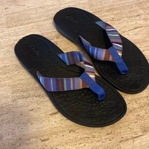 Clarks Sandals multi color straps